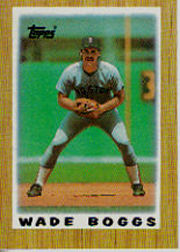 1987 Topps Mini Leaders Baseball Cards 041      Wade Boggs